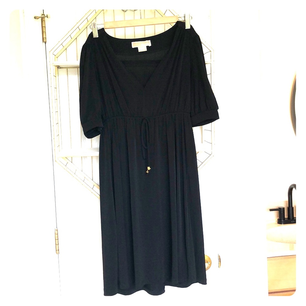 MICHAEL KORS empire black dress